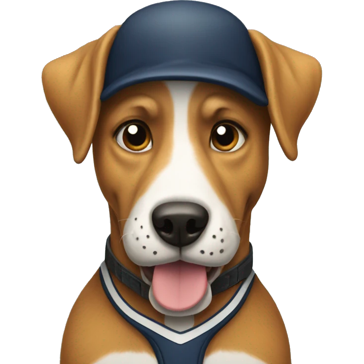 Hockey dog emoji