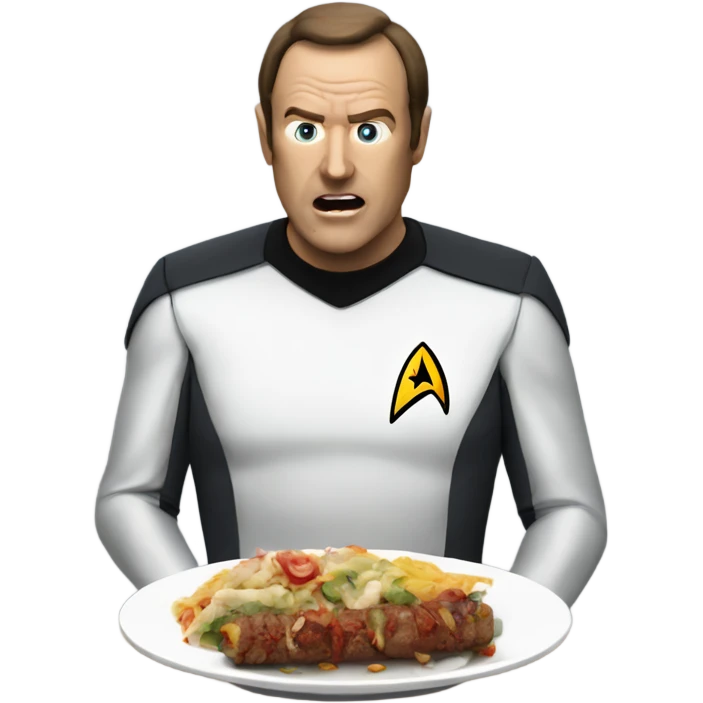 Data from Star Trek eating kebab emoji