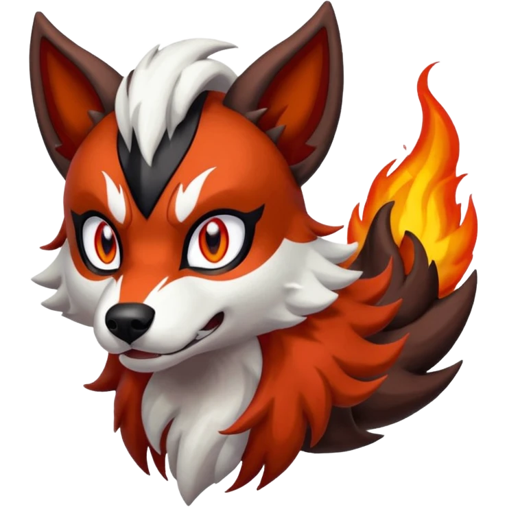 Lycanroc-Houndoom-Mightyena-fusion emoji