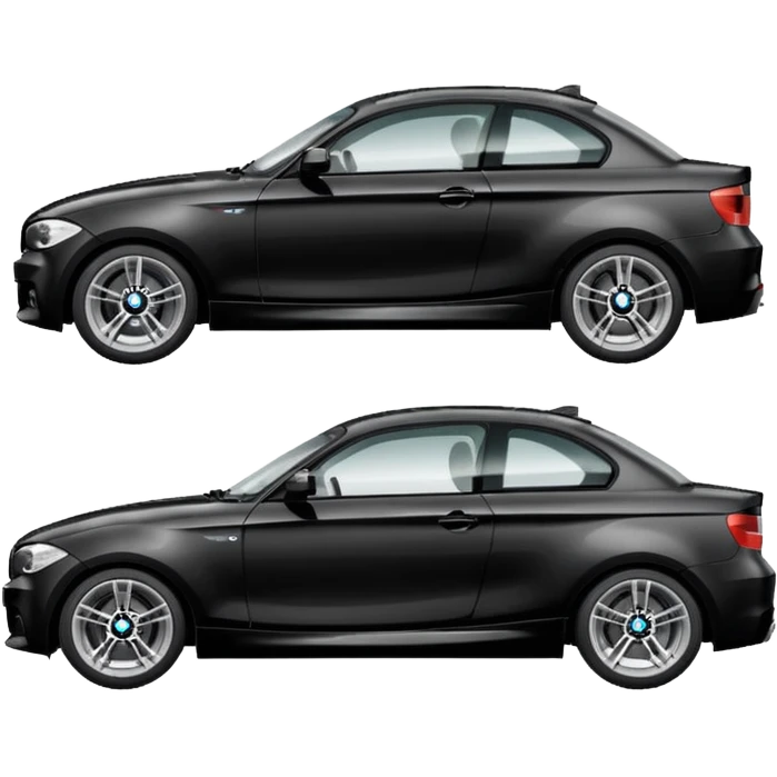 Black bmw e87 1 series emoji