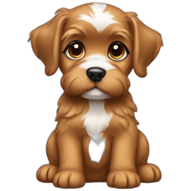 Dog Yorkshire puppy emoji