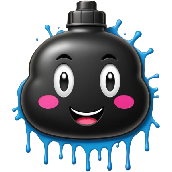 Граффити надпись: 72 emoji