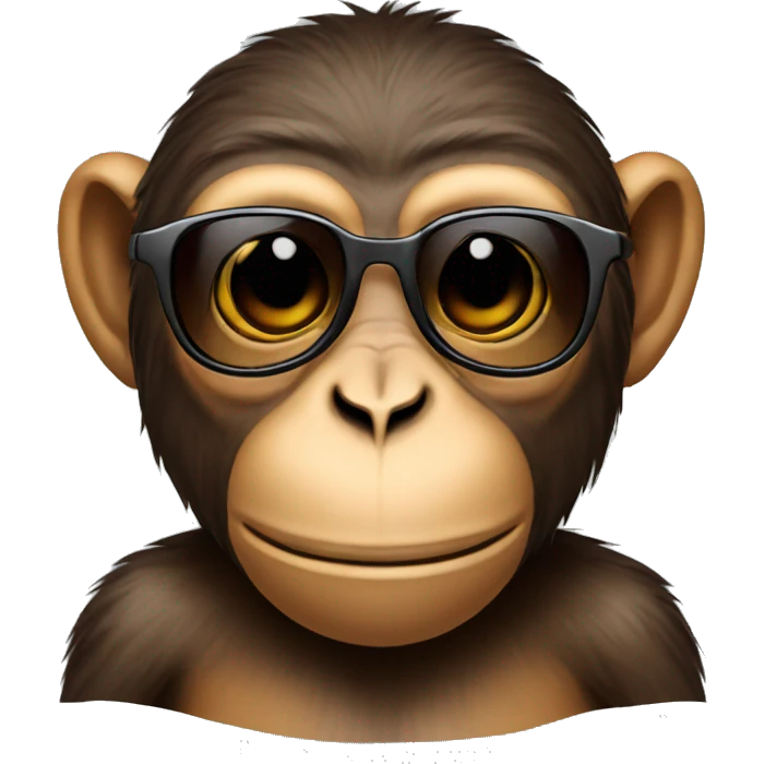 Monkey with sunglasses emoji
