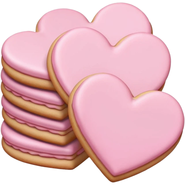 Natale rosa, biscotti estetico  emoji