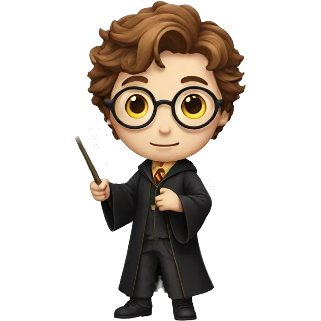Harry Potter with a magic wand emoji