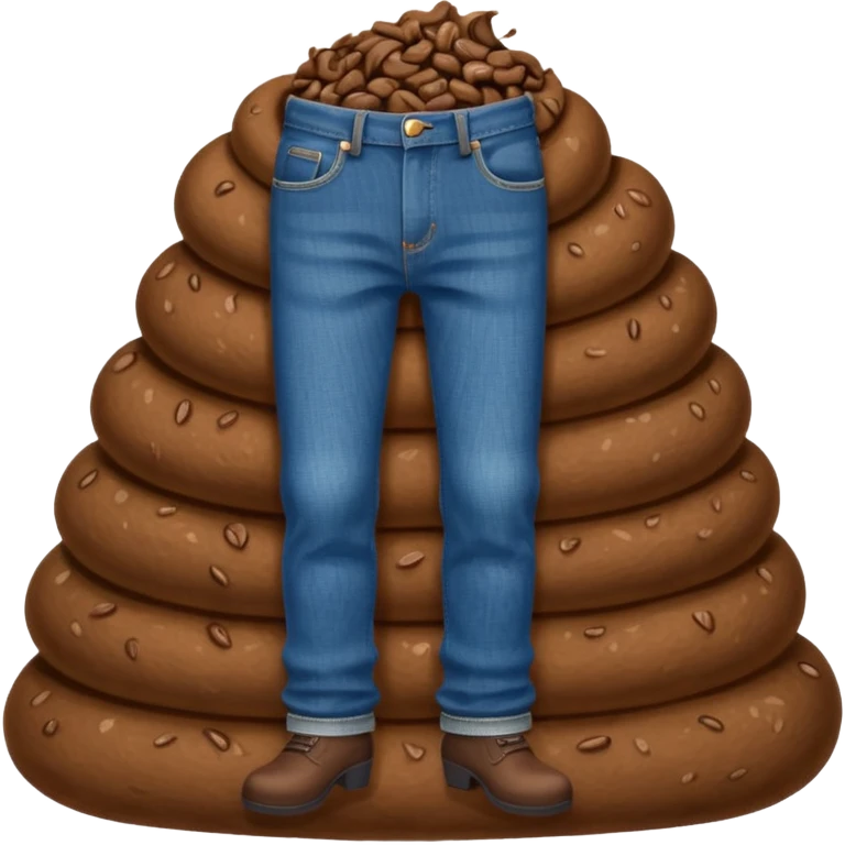 poop with jeans on emoji