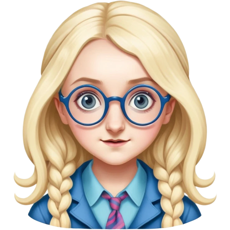 Evanna Lynch is Luna Lovegood in harry potter emoji