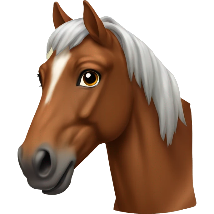 Chestnut horse head emoji