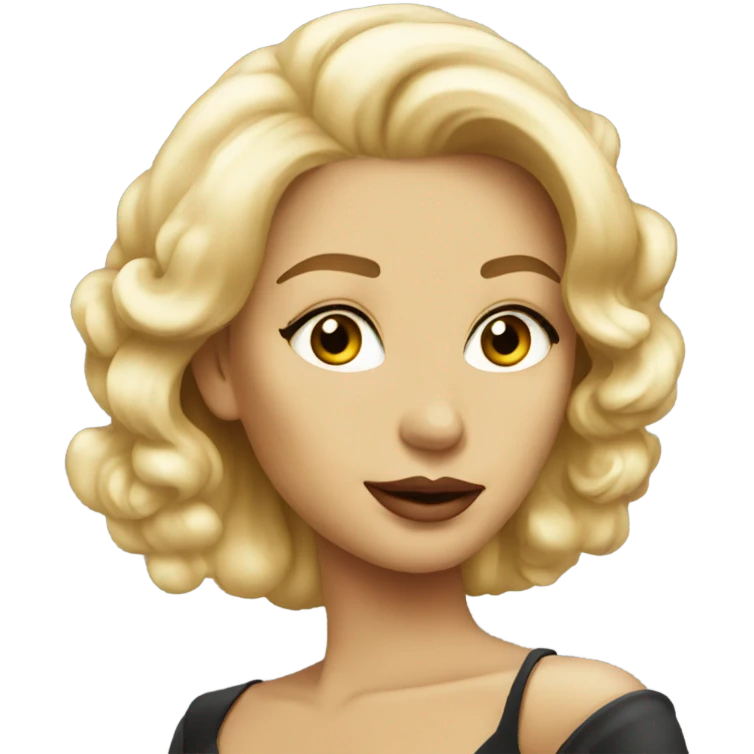 Glamorous blonde actress emoji