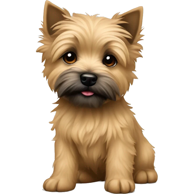 Tan cairn terrier puppy full body  emoji