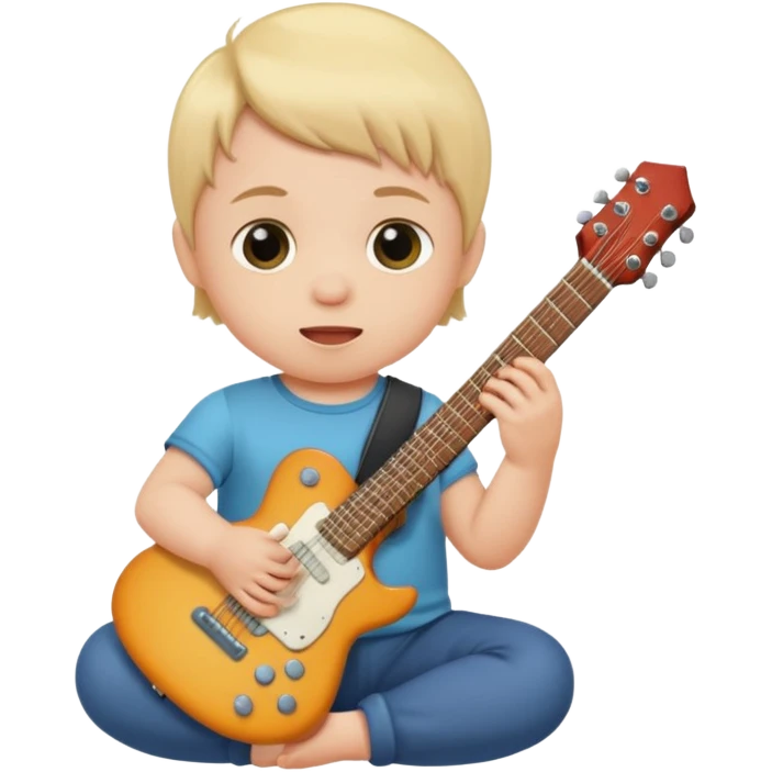 guitar rock baby emoji
