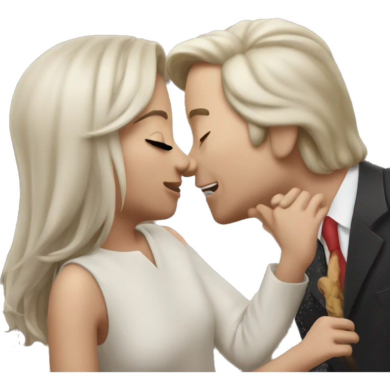 Un mono dando un beso emoji