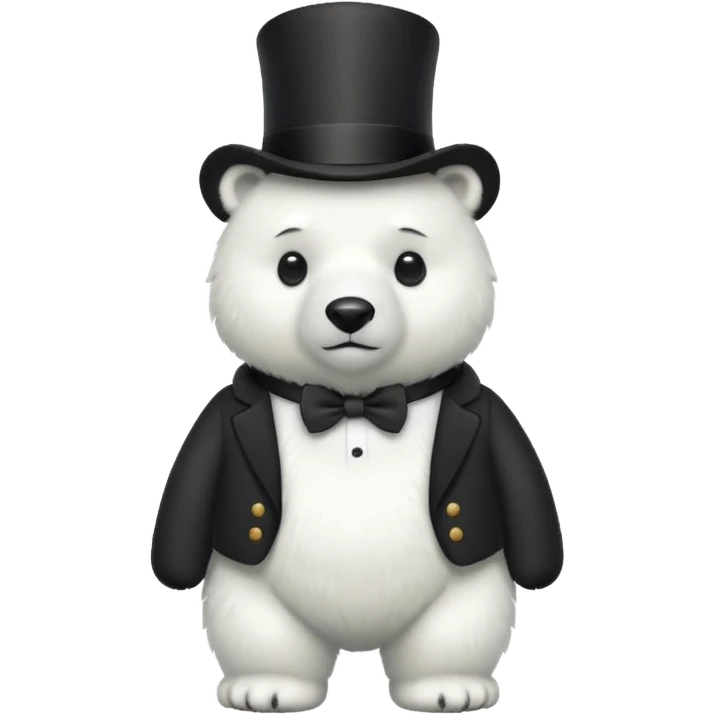 polar bar with top hat emoji