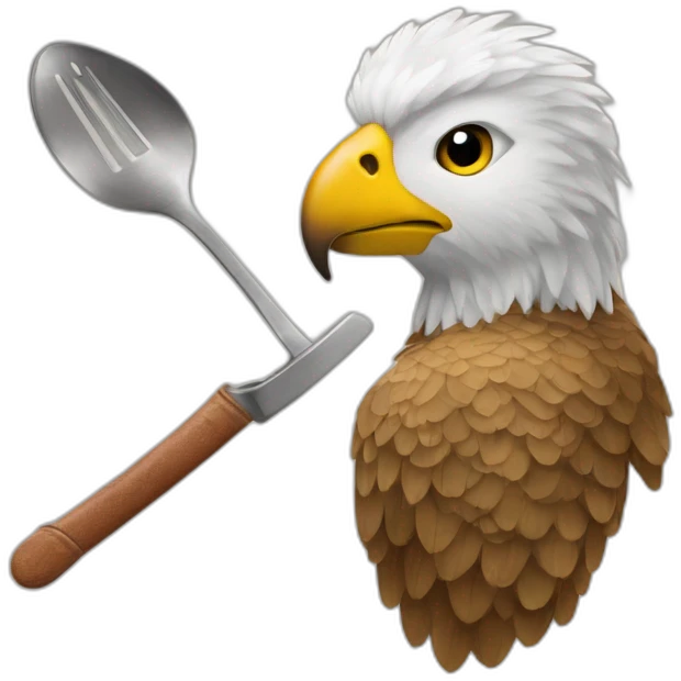 aigle  +une cuillère emoji