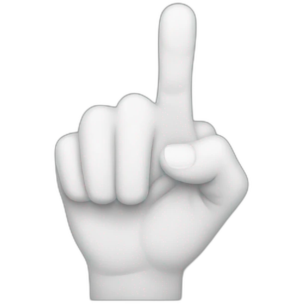 pointing finger emoji