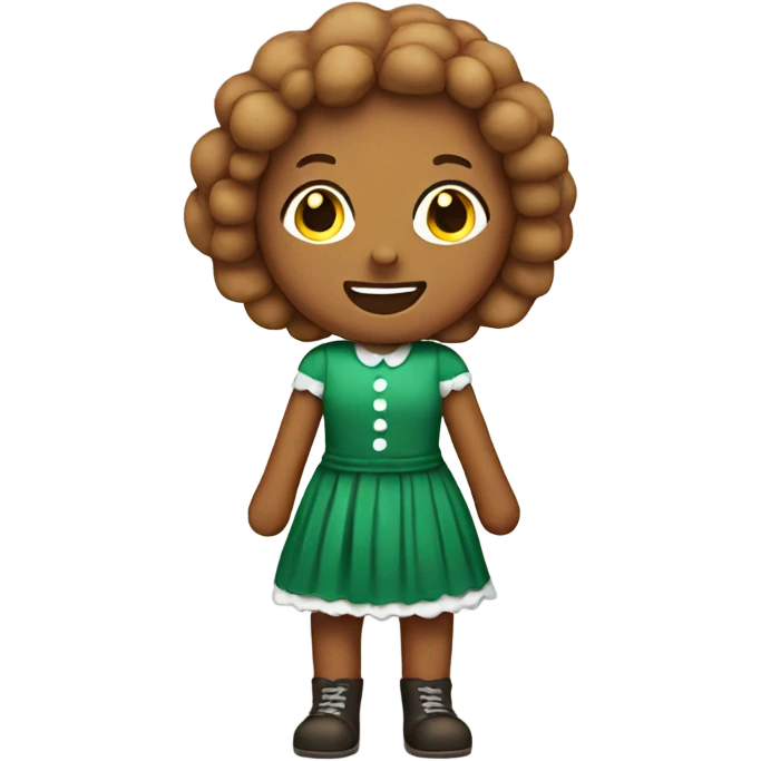 Girl gingerbread  emoji