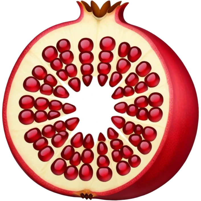 pomegranate sliced emoji