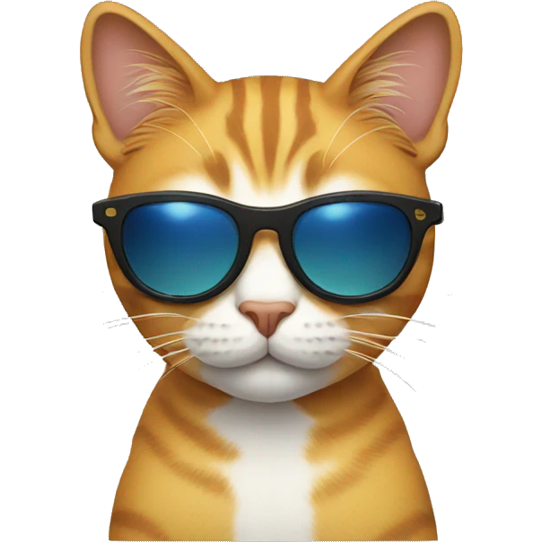 Cat with sunglasses  emoji