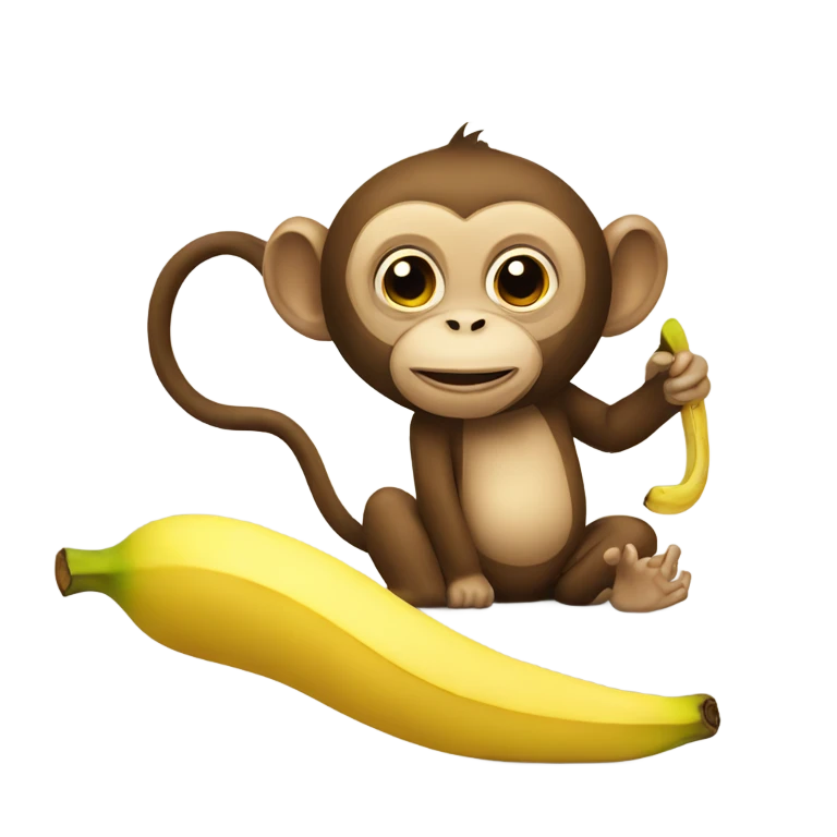 monkey and banana emoji