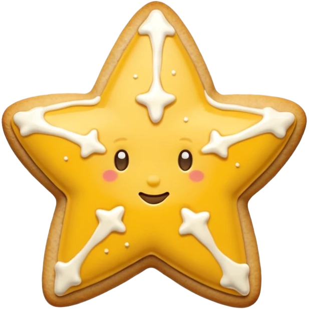 christmas star cookie emoji