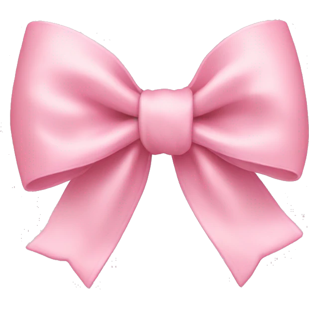light pink bow on light pink bow emoji