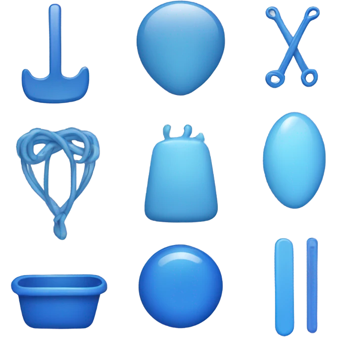Blue emoji