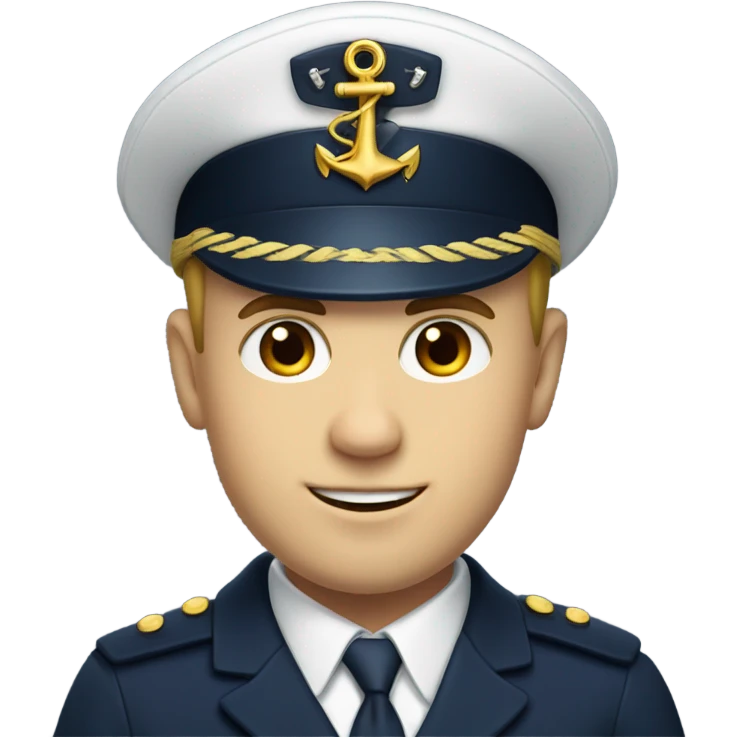 white navy man  emoji
