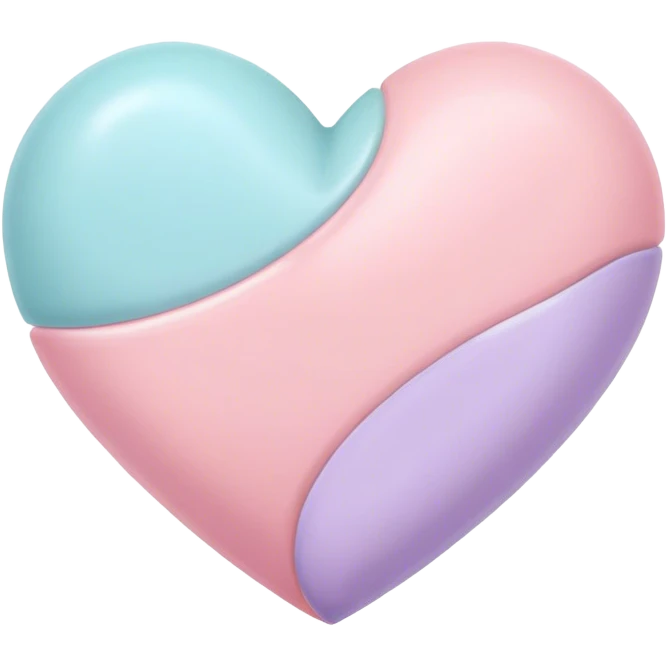 Pastel heart emoji