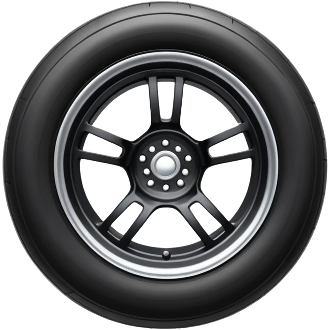 Formula car wheel emoji
