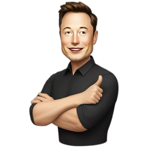 elon musk thumbs up sign emoji
