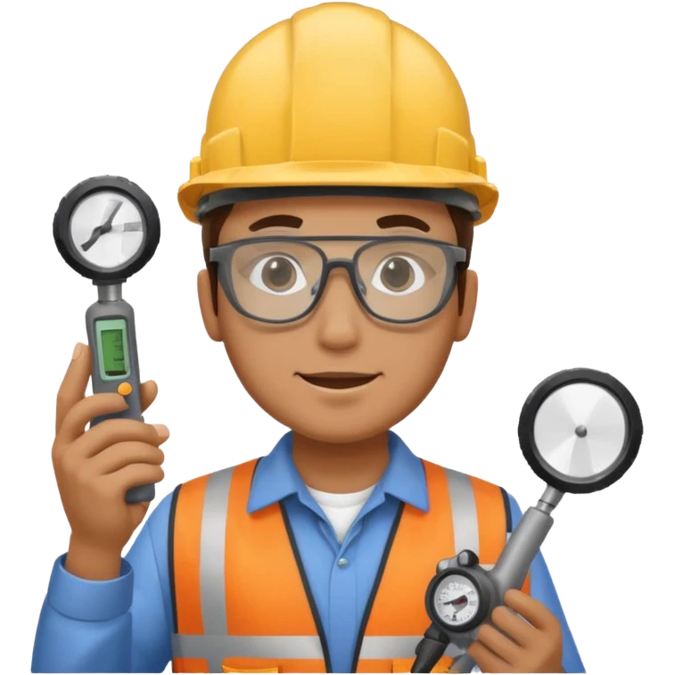 opérateur contrôle non destructif homme emoji