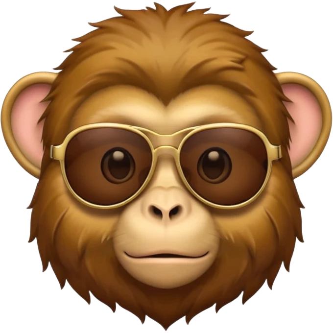 Monkey with sunglasses emoji