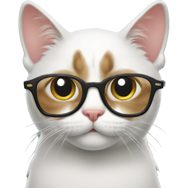 Cat with glasses  emoji