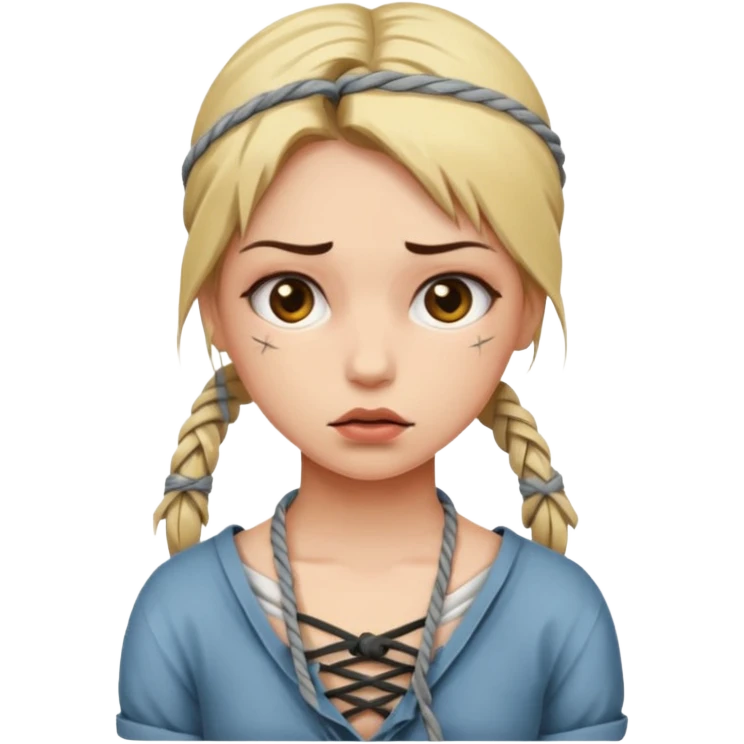 Bdsm girl emoji tied up emoji