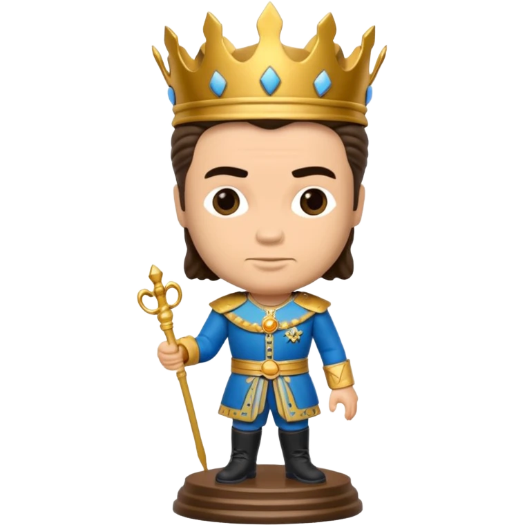 Rey David músico estilo bobblehead emoji