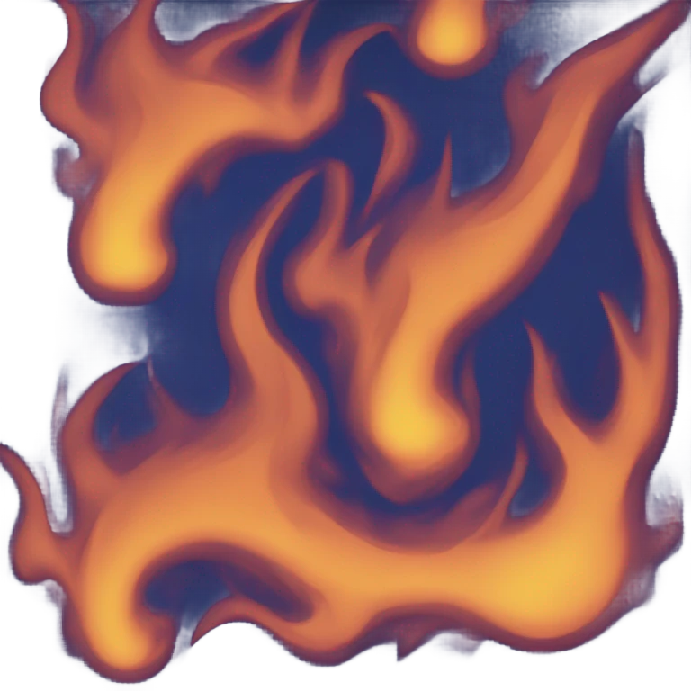dark blue flame emoji