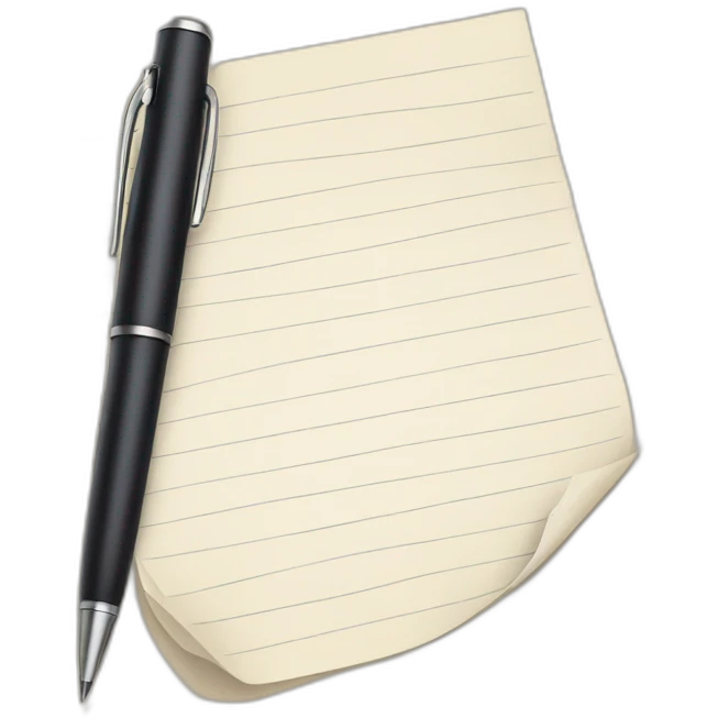 pen and paper emoji