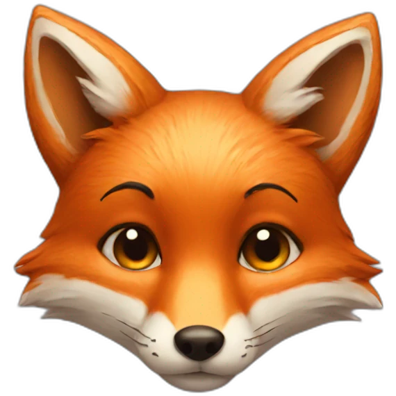 Fox face sending a kiss emoji