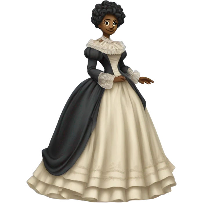 galora in Victorian dress elegant, full body emoji