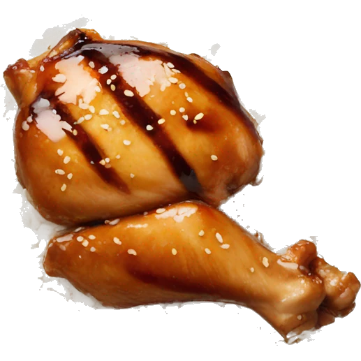 teriyaki chicken with rice emoji