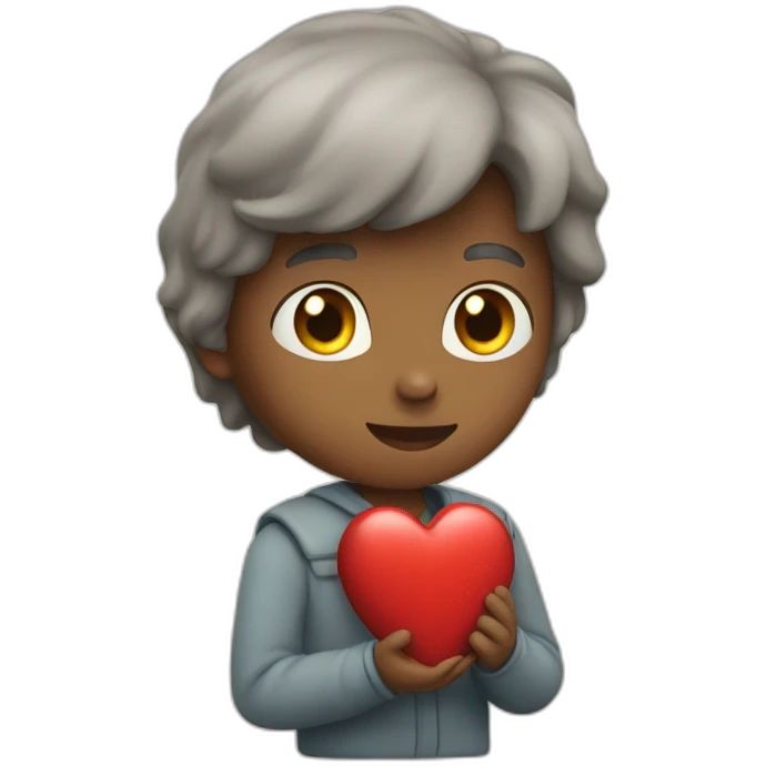 Personne qui arrache un coeur emoji