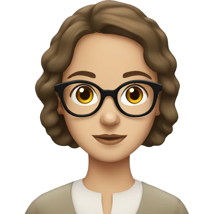 Jane Eyre with glasses emoji