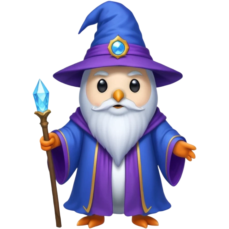 Penguin Wizard emoji