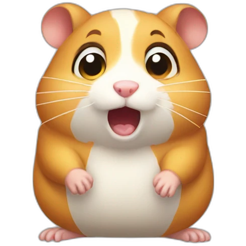 scared hamster emoji