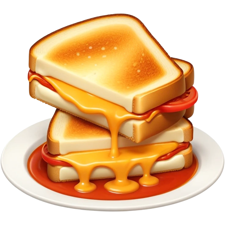 Grilled cheese and tomato soup emoji