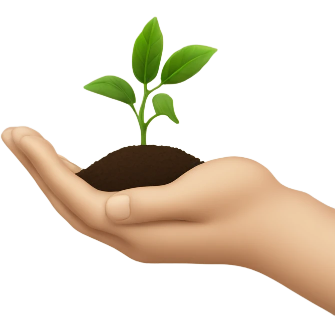 hand planting a seed emoji