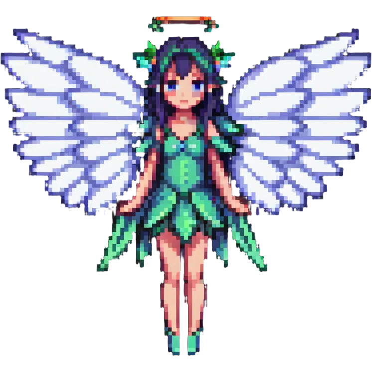 fairy with wings standing pose emoji