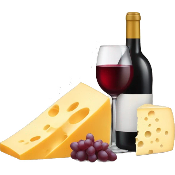 Wine and cheese  emoji