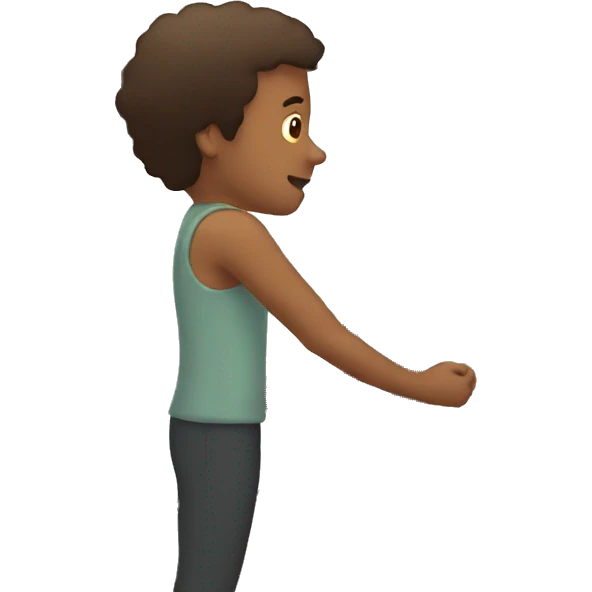 a guy looking at the mirror emoji