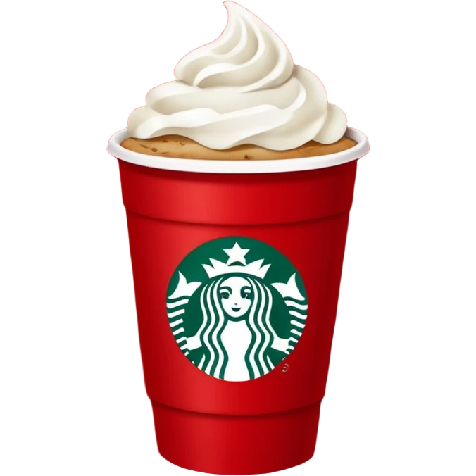  Christmas Starbucks coffee emoji